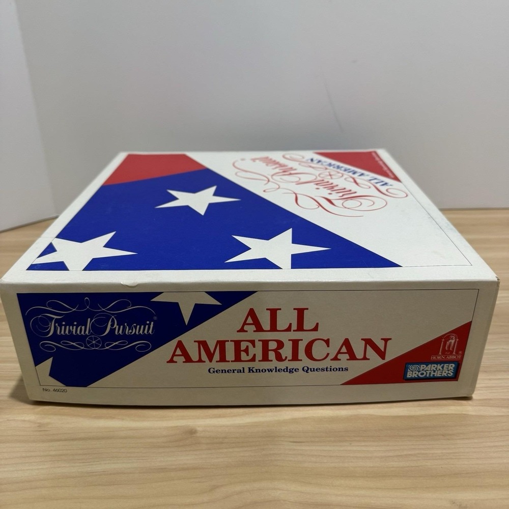 Trivial Pursuit All American Vintage 1993 Parker Brothers Board Game New Open Bx - Picture 9 of 14